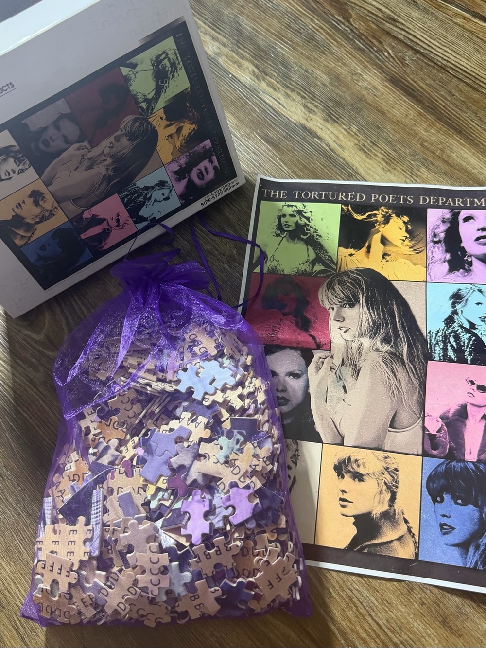 Taylor Swift Puzzle with Storage Bag - The Tortured Poets Department